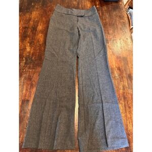 IZ Byer California Wide Leg Trousers Women 5 Grey NWT Textured Flare Dress Pants
